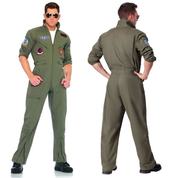 Leg Avenue Pants Leg Avenue Mens Top Gun Flight Suit Halloween